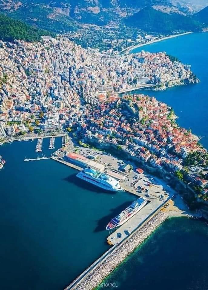 Seaview Kavala Port Apartman Kültér fotó